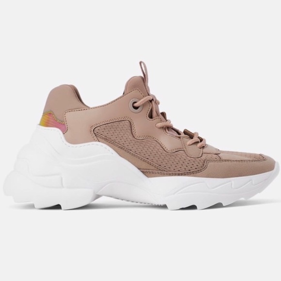 zara maxi sole trainers